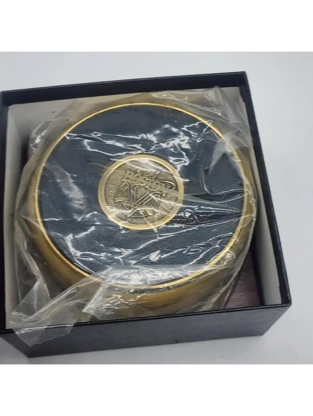 Boston Warehouse BTS Collection 4 Round Coasters w Holder & Presentation Box